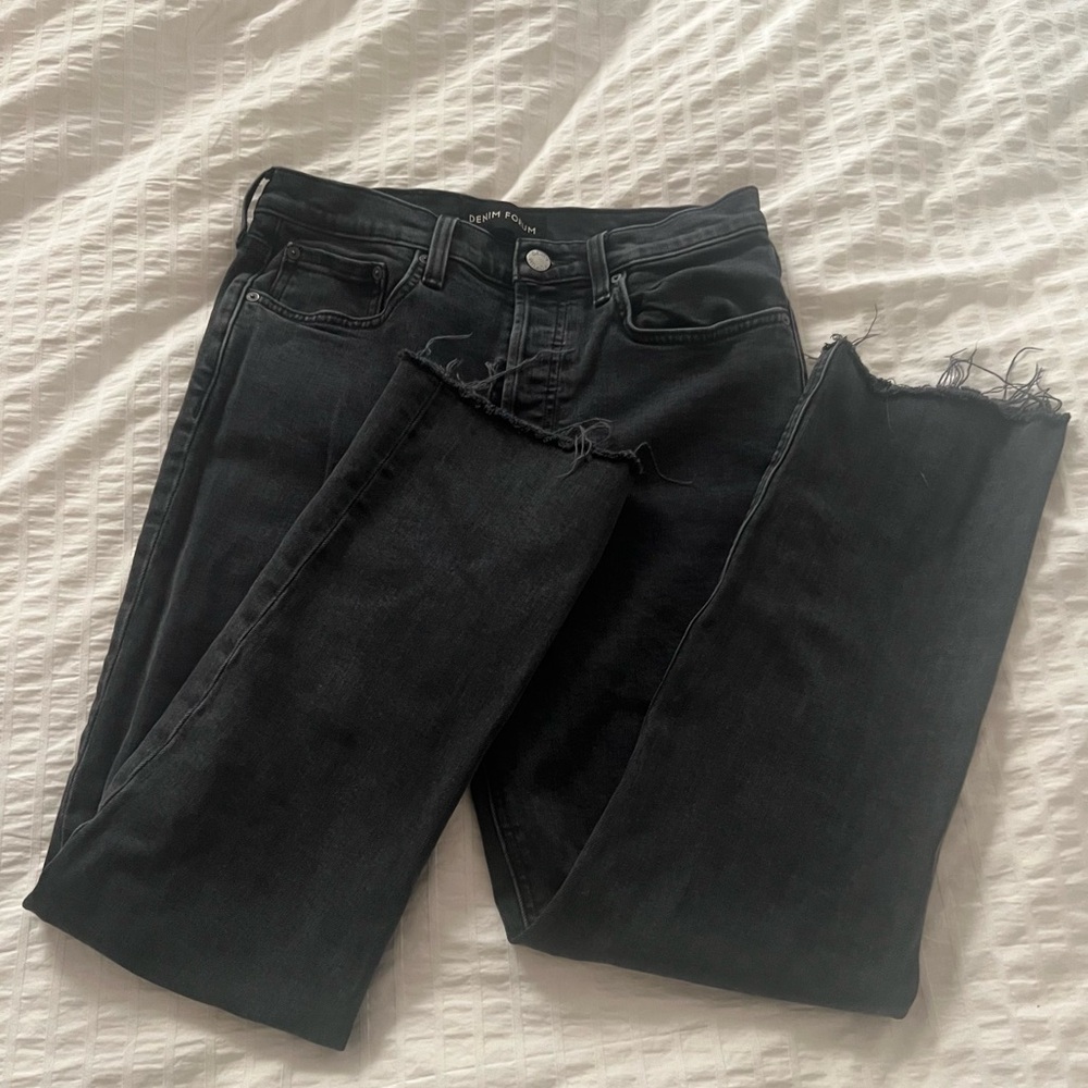 Aritzia Denim Forum the Arlo High Rise Straight Denim Jean